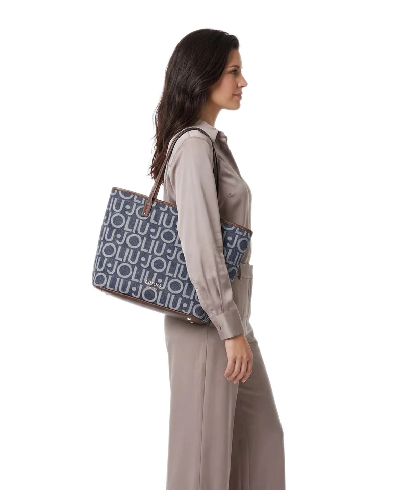 Liu Jo Evrim M Shopper blu denim