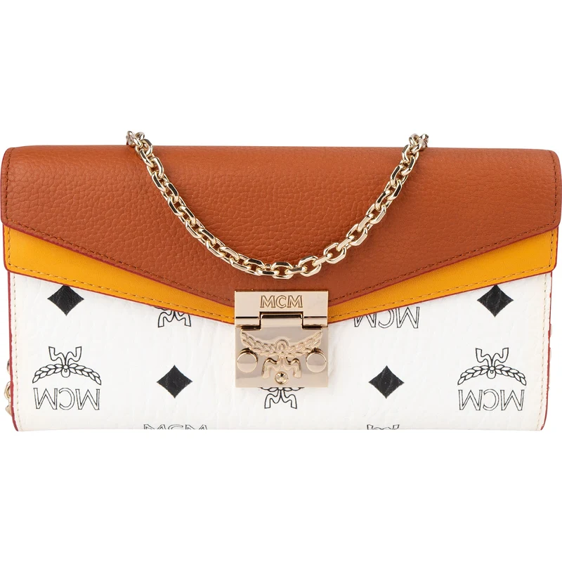 MCM Monogram Visetos Patricia Wallet On Chain Crossbody Bag