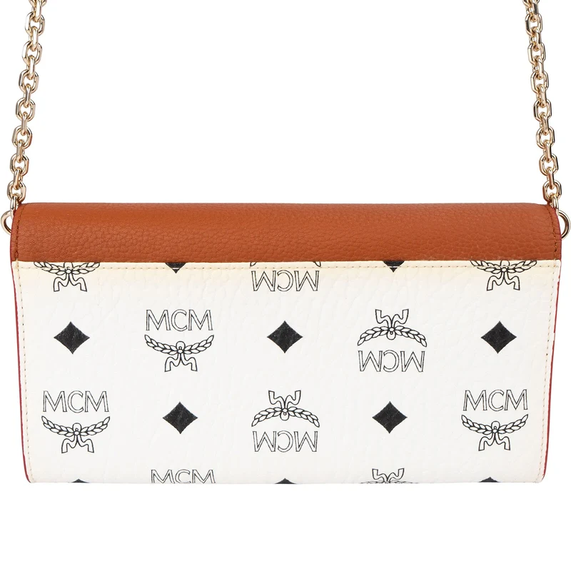 MCM Monogram Visetos Patricia Wallet On Chain Crossbody Bag