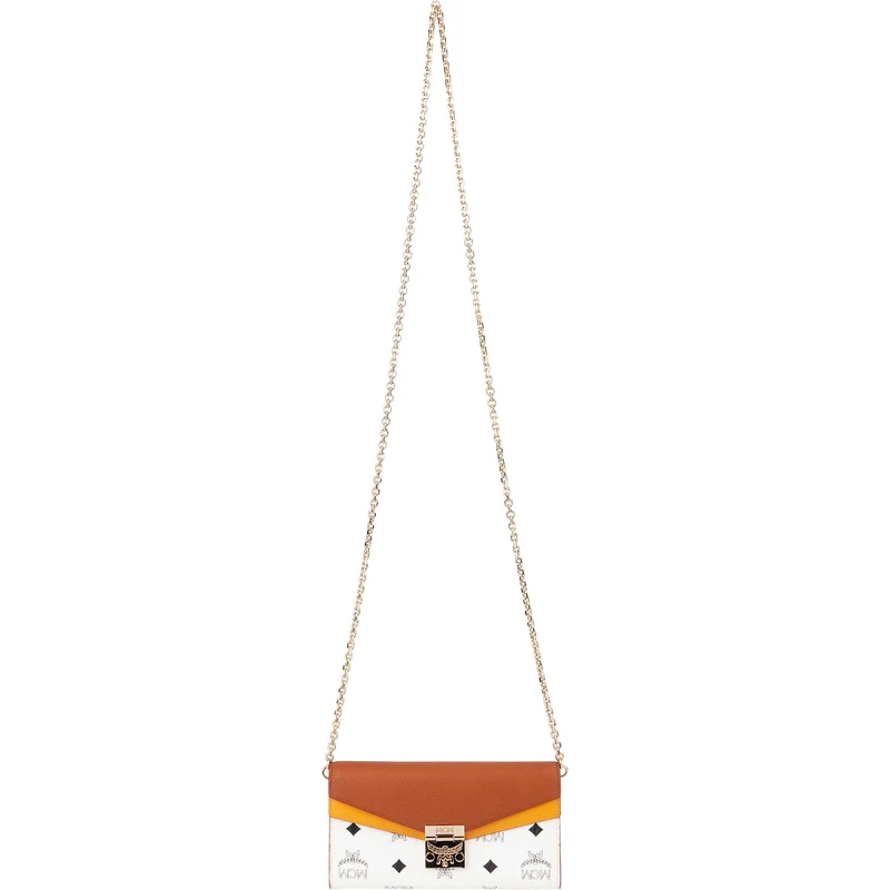 MCM Monogram Visetos Patricia Wallet On Chain Crossbody Bag