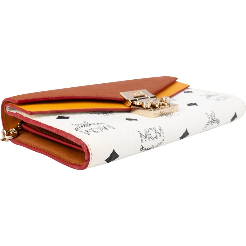 MCM Monogram Visetos Patricia Wallet On Chain Crossbody Bag