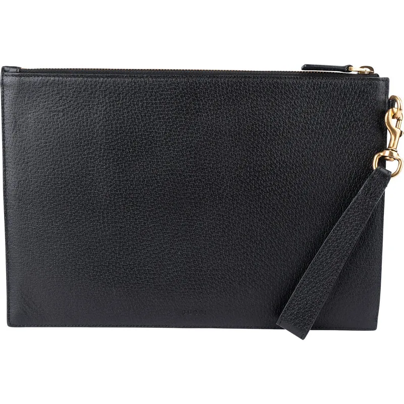 Gucci Monogram Leather GG Marmont Clutch