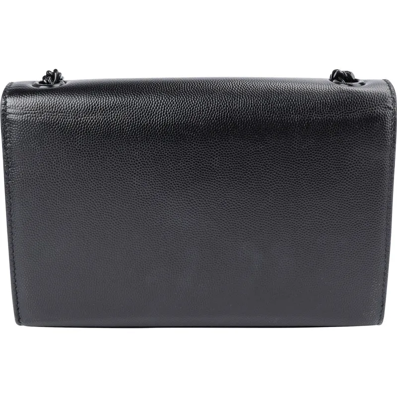 Saint Laurent Grain De Poudre Leather Kate Chain Crossbody Bag