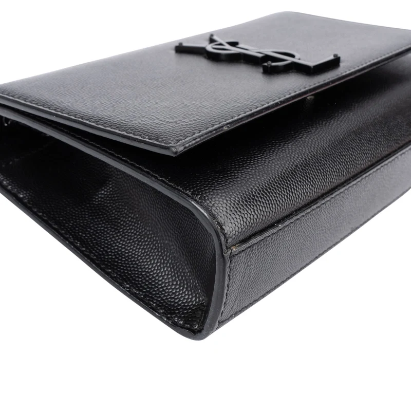 Saint Laurent Grain De Poudre Leather Kate Chain Crossbody Bag