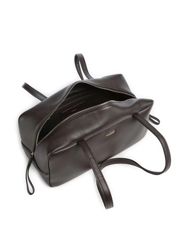 Kazar Solenne Schultertasche dark brown