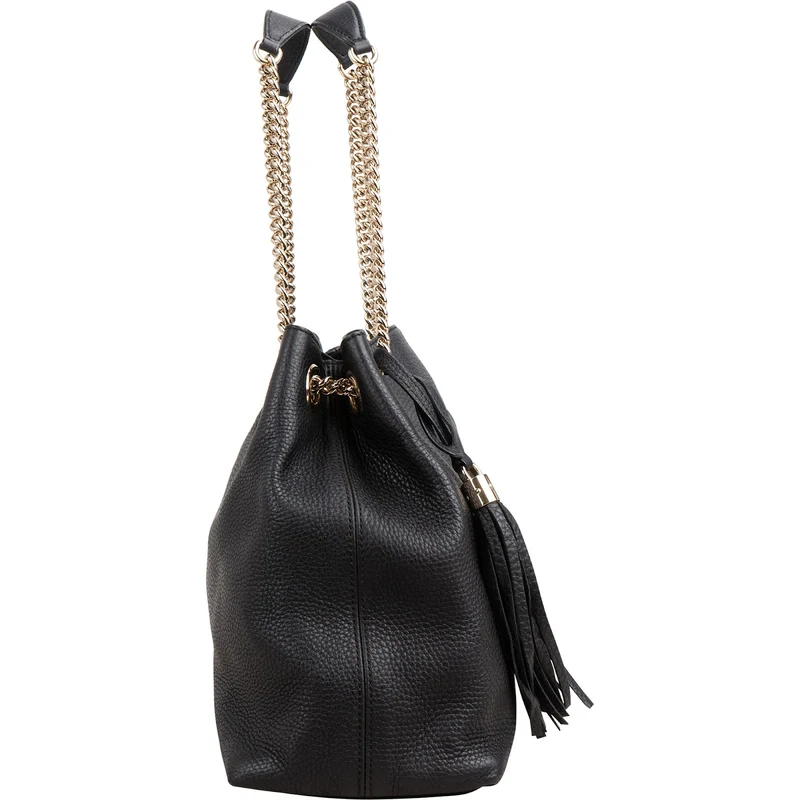 Gucci Pebbled Leather Soho Chain Shoulder Bag