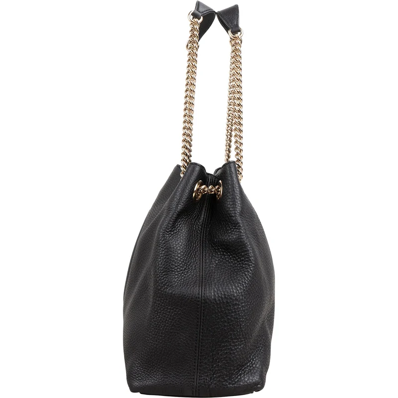 Gucci Pebbled Leather Soho Chain Shoulder Bag
