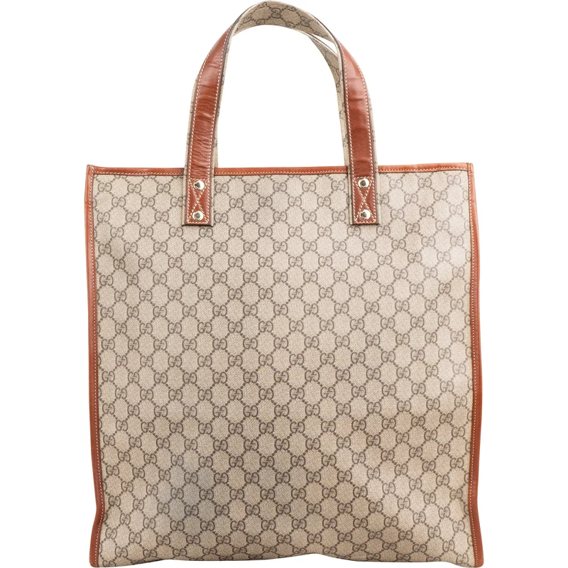 Gucci Monogram GG Supreme Web Tote Handbag