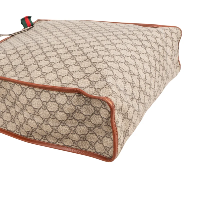 Gucci Monogram GG Supreme Web Tote Handbag