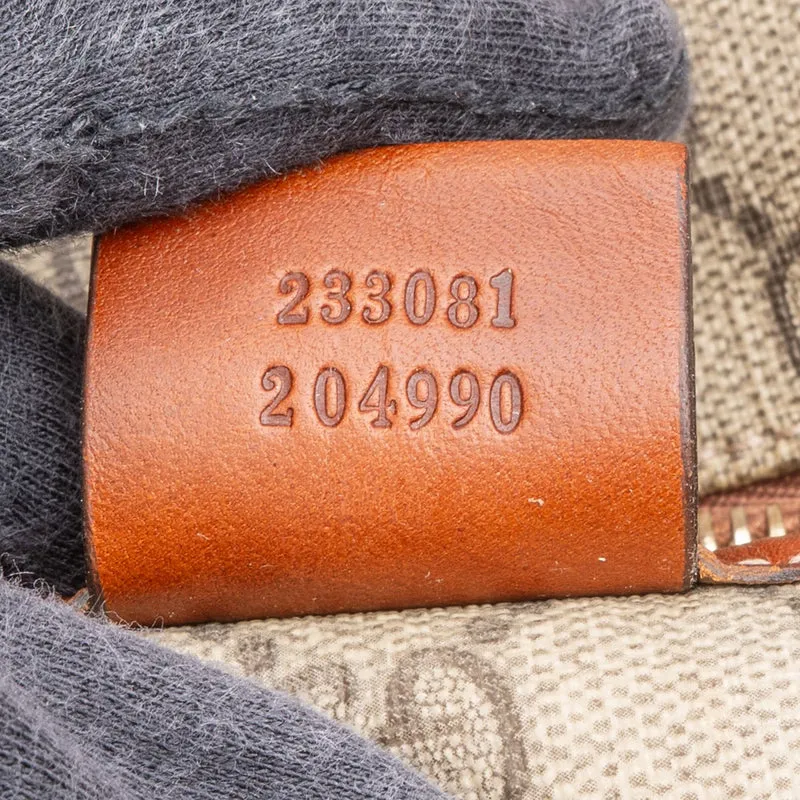 Gucci Monogram GG Supreme Web Tote Handbag