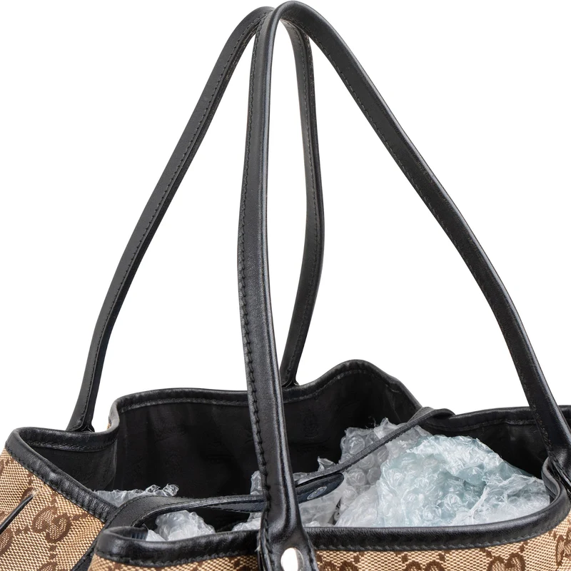 Gucci Monogram Canvas Twin GG Shoulder Bag