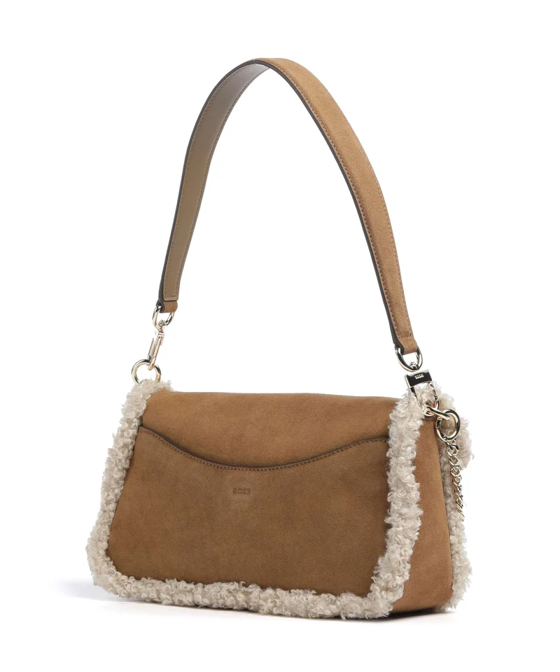 BOSS Beyond Schultertasche medium beige