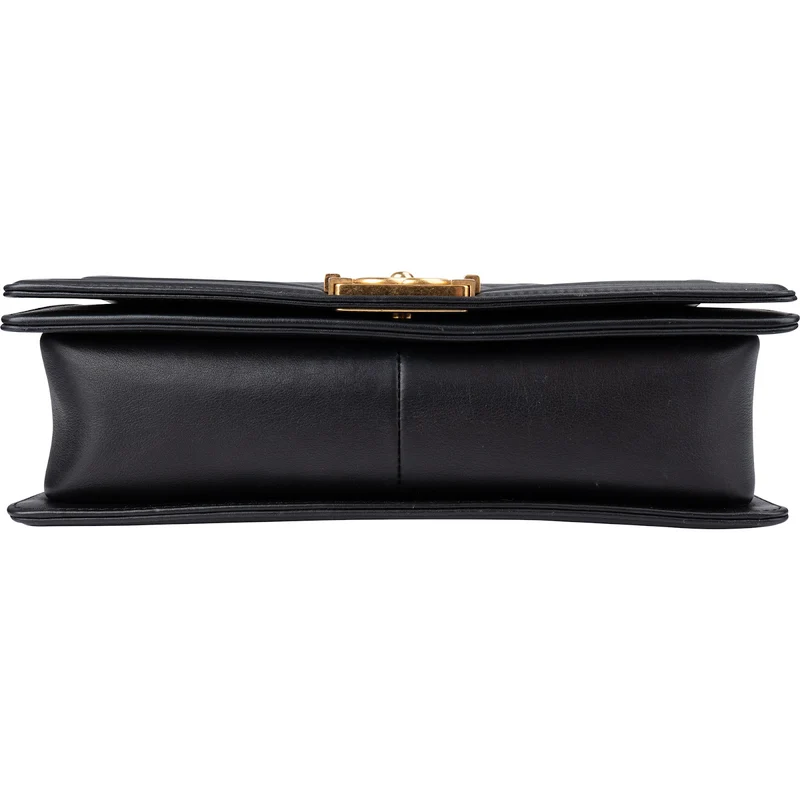 Chanel Quilted Lambskin New Medium Boy Single Flap Crossbody Bag