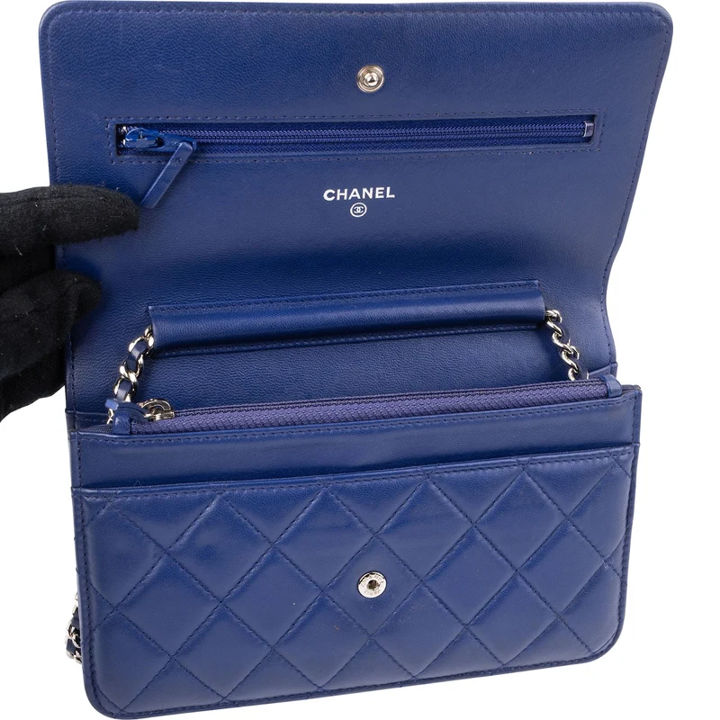 Chanel Quilted Lambskin Wallet On Chain Crossbody Bag