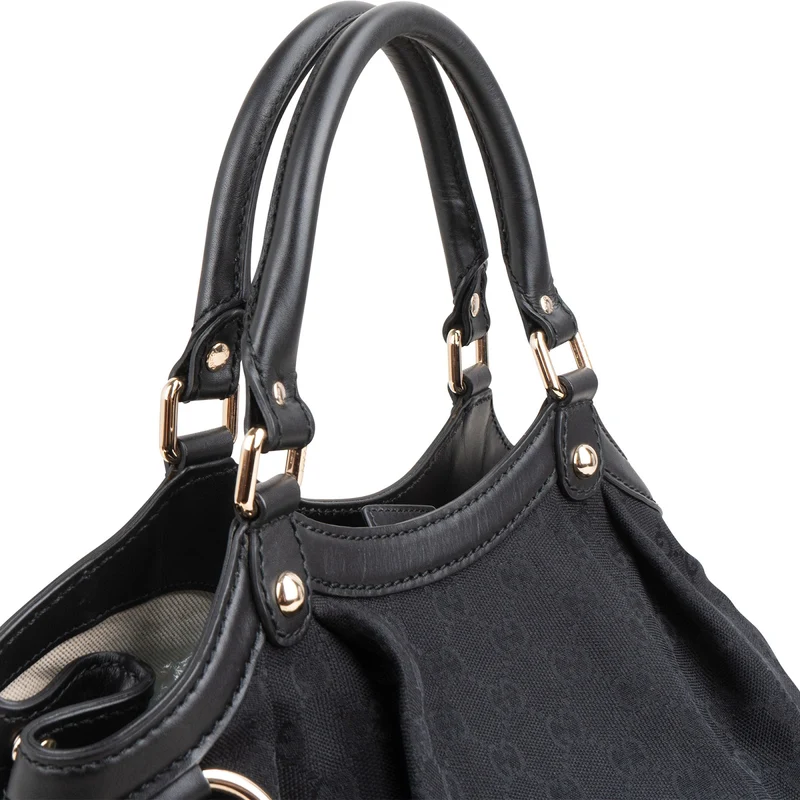 Gucci Monogram GG Canvas Sukey Tote Handbag