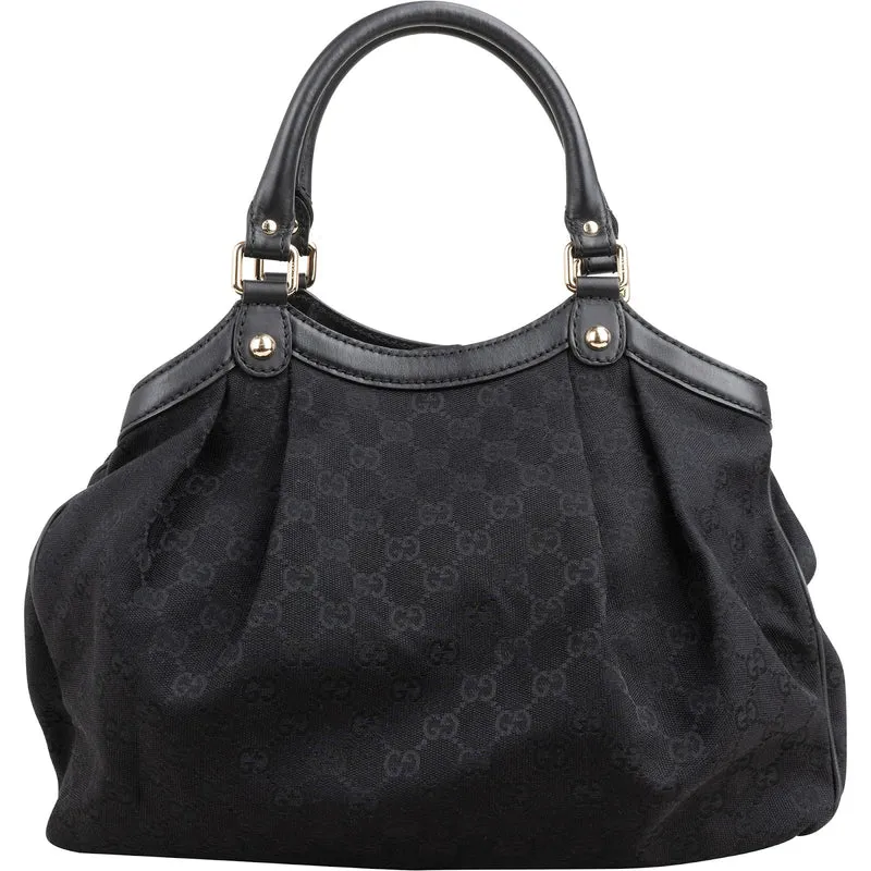 Gucci Monogram GG Canvas Sukey Tote Handbag