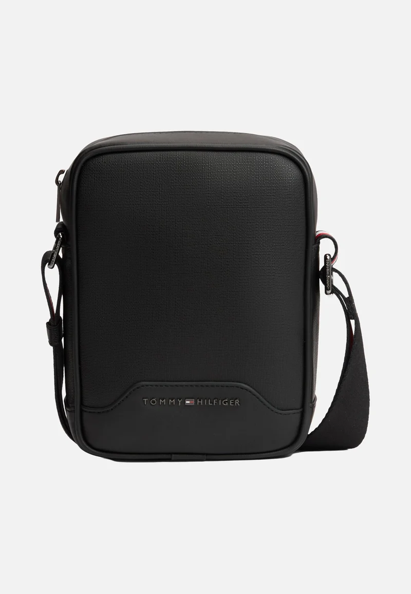 TH Textured Mini Reporter Black - Crossbody Bag