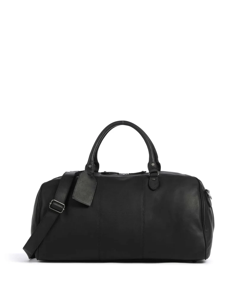 The Chesterfield Brand Wax Pull Up Cow William II Weekender black