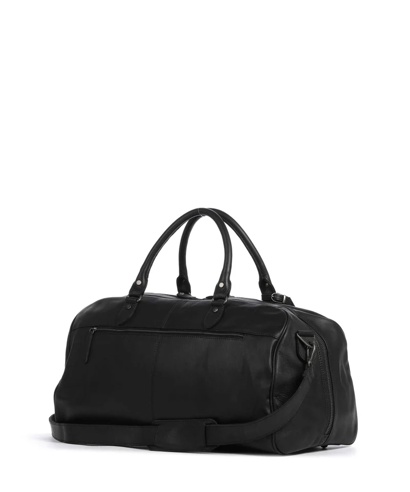 The Chesterfield Brand Wax Pull Up Cow William II Weekender black