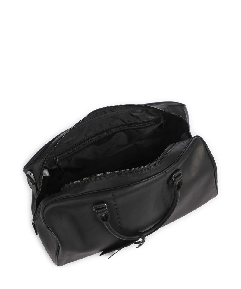 The Chesterfield Brand Wax Pull Up Cow William II Weekender black