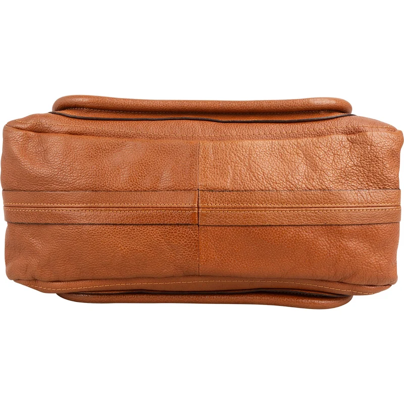 Chloé Brown Grained Leather Paraty Handbag