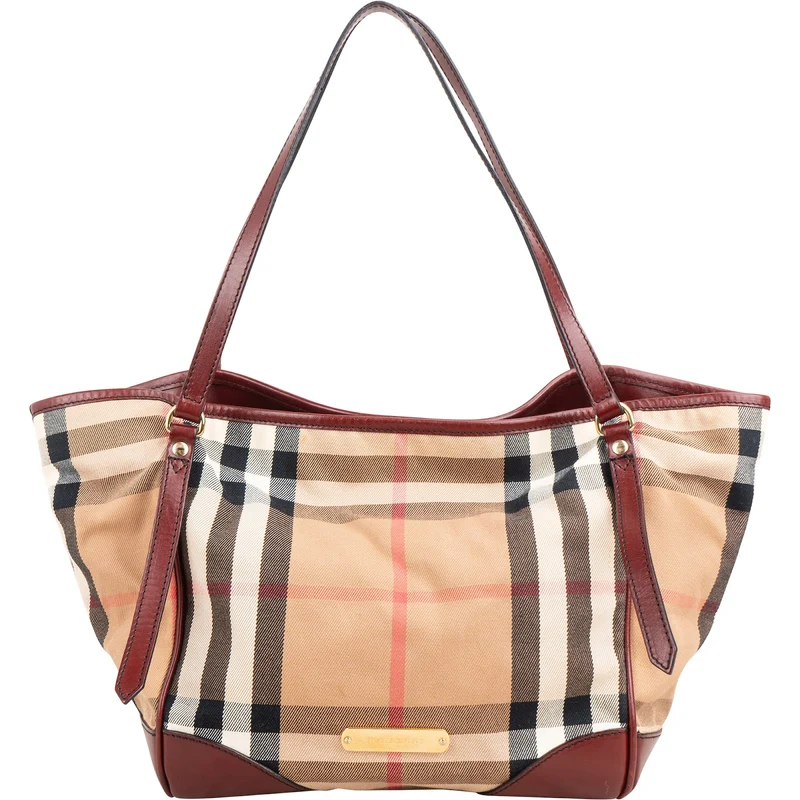 Burberry Haymarket Check Canterbury Tote Shoulder Bag