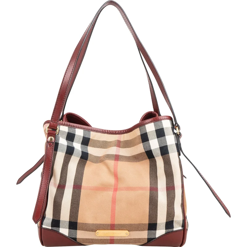 Burberry Haymarket Check Canterbury Tote Shoulder Bag