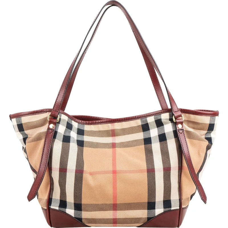 Burberry Haymarket Check Canterbury Tote Shoulder Bag