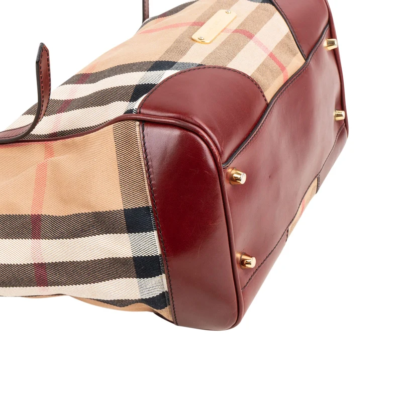 Burberry Haymarket Check Canterbury Tote Shoulder Bag