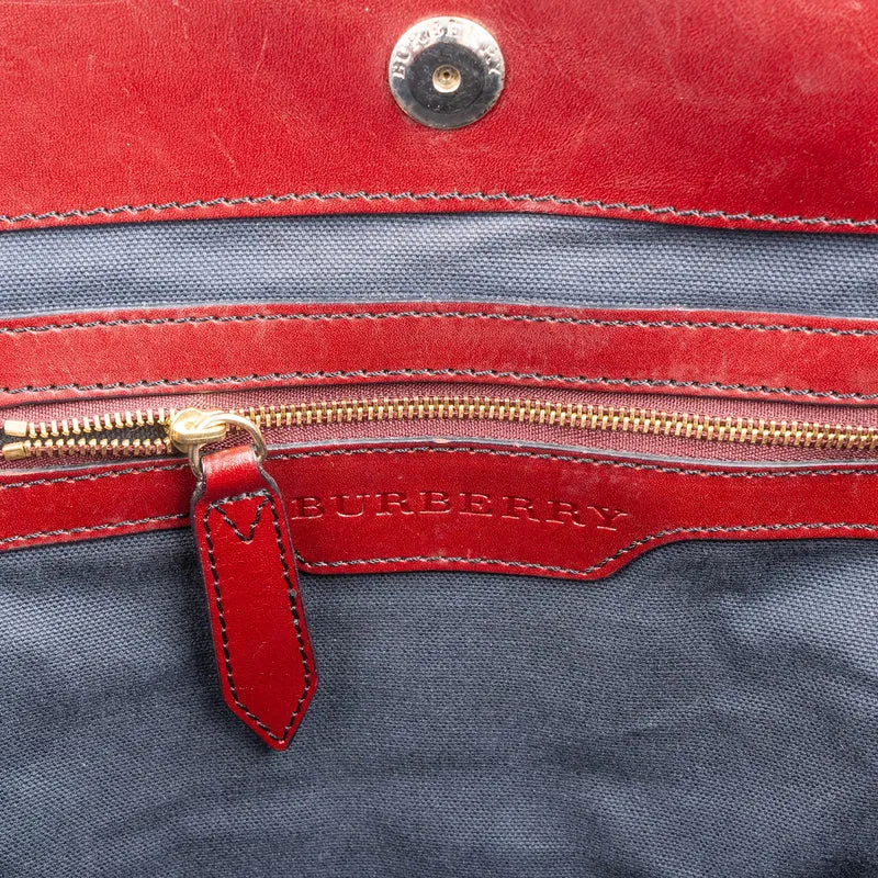 Burberry Haymarket Check Canterbury Tote Shoulder Bag