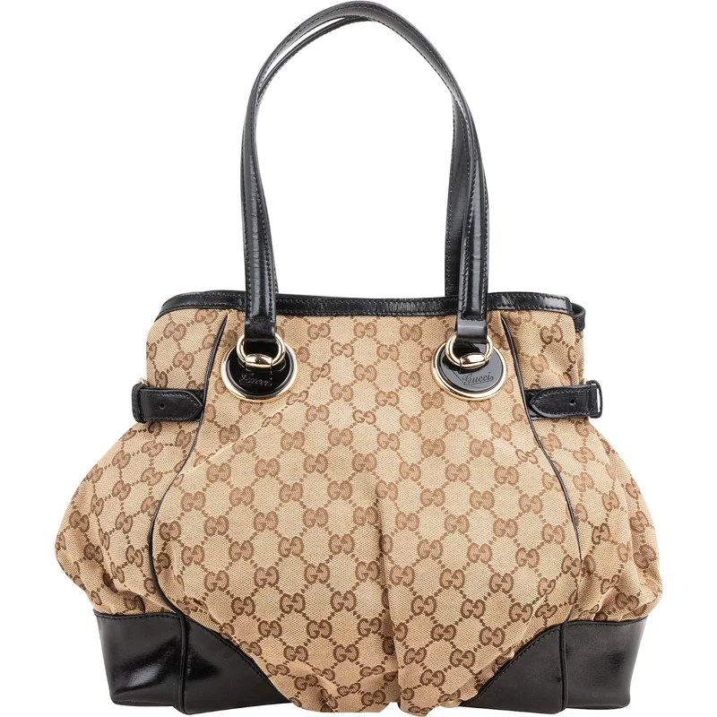 Gucci Monogram GG Canvas Full Moon Handbag