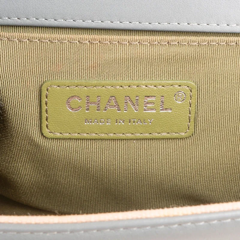 Chanel Quilted Lambskin Medium Boy Single Flap Crossbody Bag