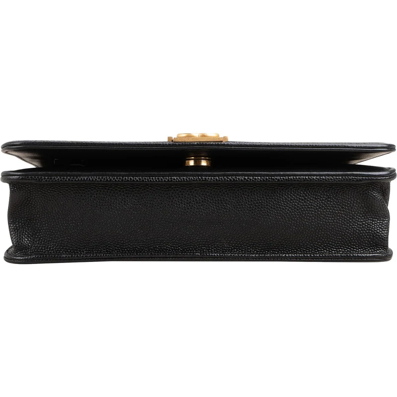 Chanel Quilted Caviar Leather Boy Wallet On Chain Crossbody Bag