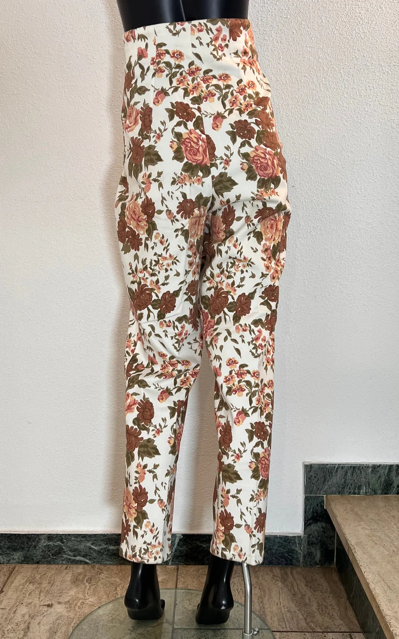 Vintage 90s Highwaisted Flower Pants