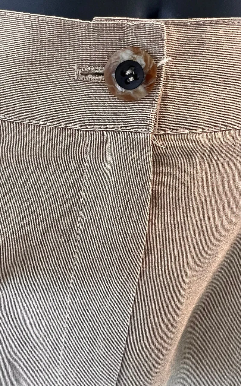 Vintage 90s Beige Pleated Pants