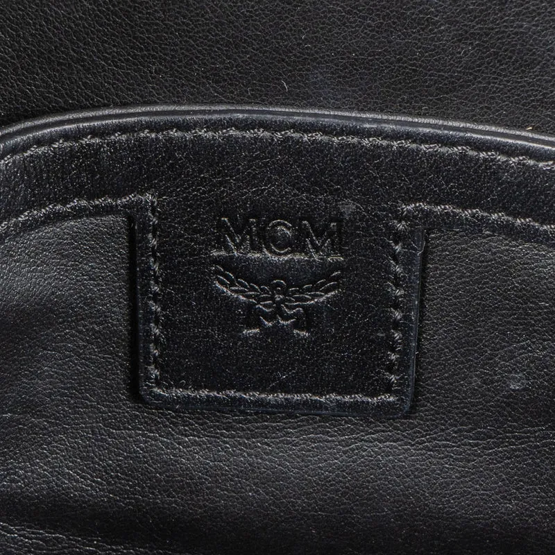 MCM Monogram Visetos Stark Studded Mini Backpack
