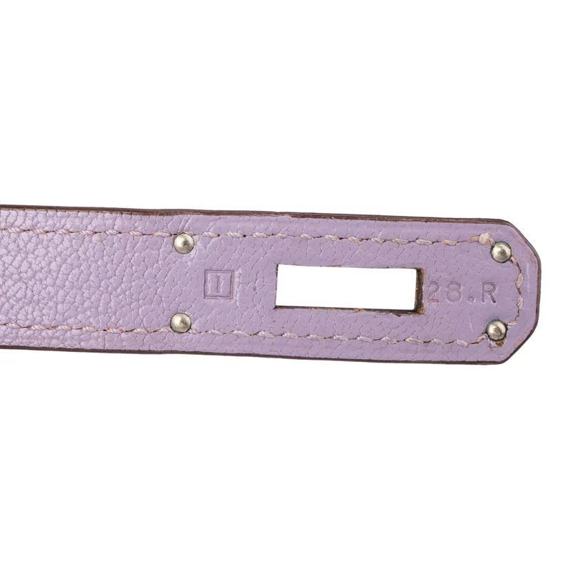 Hermès Lilac Chevre Mysore Leather Palladium Birkin 30 Handbag