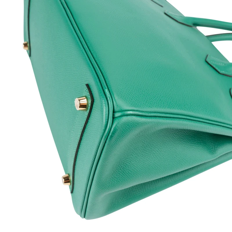 Hermès Vert Vertigo Epsom Leather Gold Birkin 30 Handbag