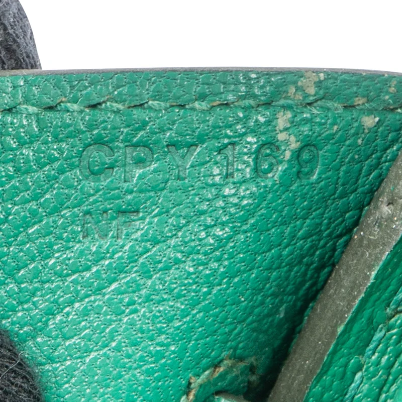 Hermès Vert Vertigo Epsom Leather Gold Birkin 30 Handbag
