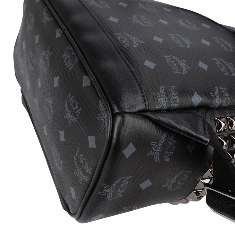 MCM Monogram Visetos Stark Side Studs Small Backpack
