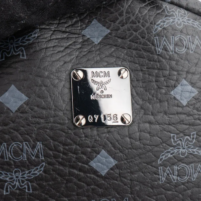 MCM Monogram Visetos Stark Side Studs Small Backpack