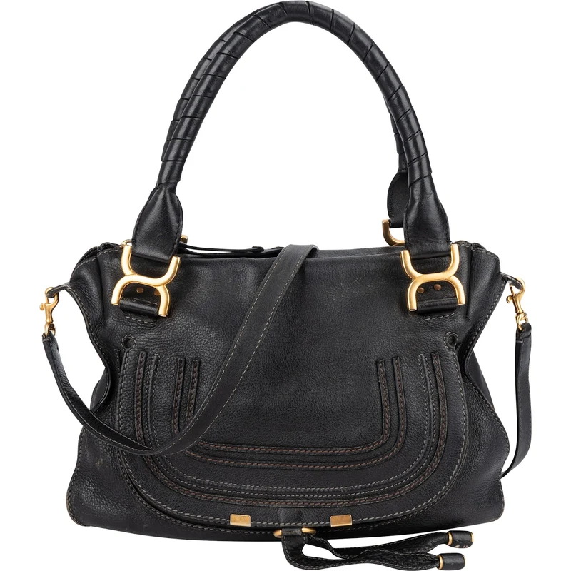Chloé Grained Leather Marcie Hobo Handbag