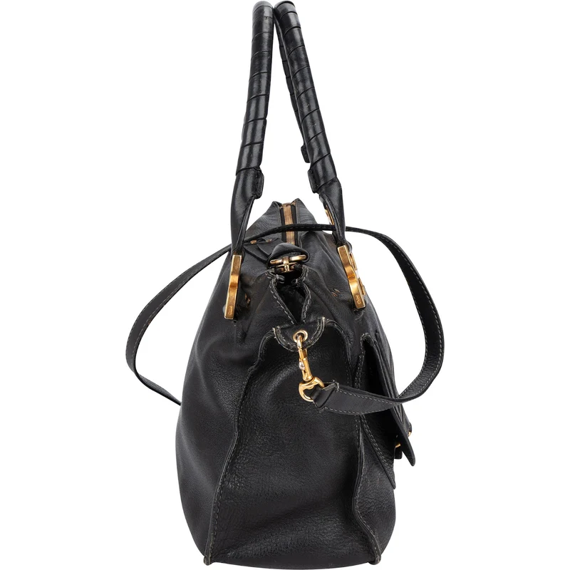Chloé Grained Leather Marcie Hobo Handbag