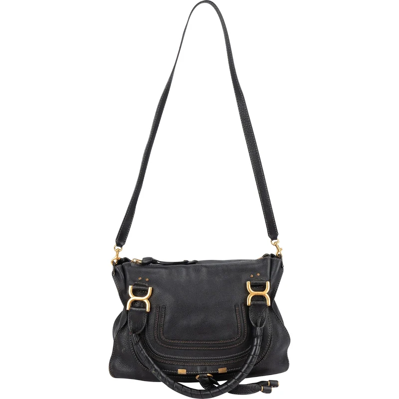 Chloé Grained Leather Marcie Hobo Handbag