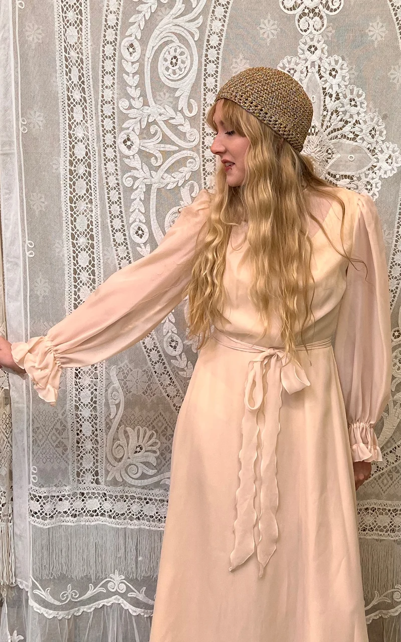 Lovely Vintage 70s Wedding Dress