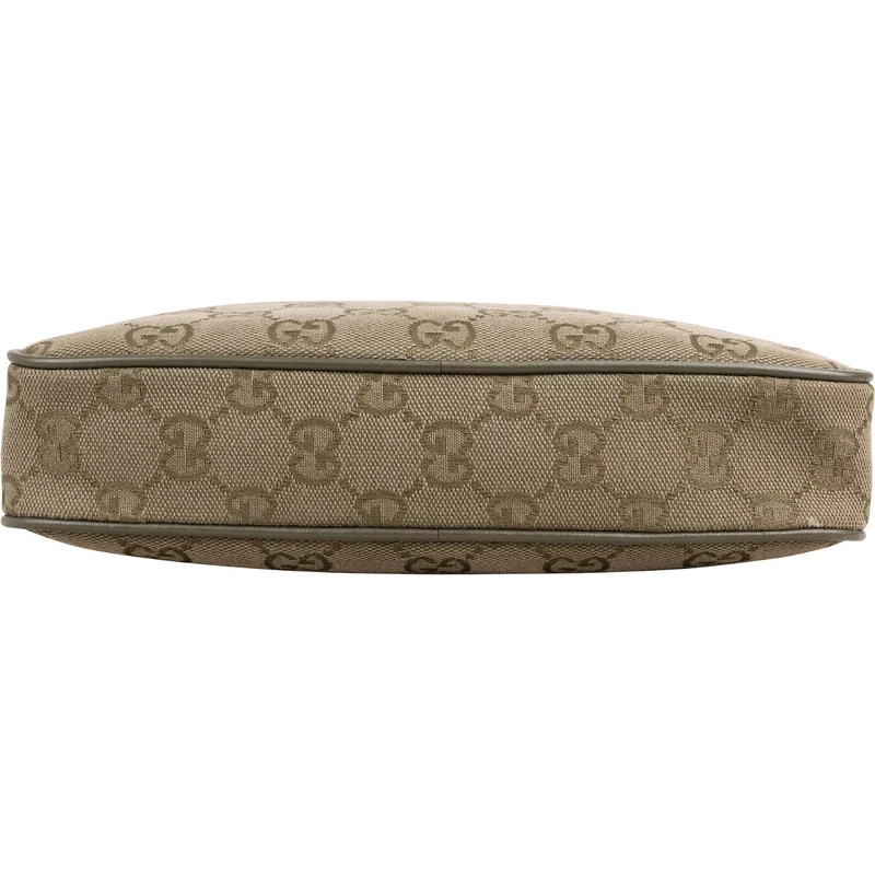 Gucci Monogram GG Canvas Messenger Crossbody Bag