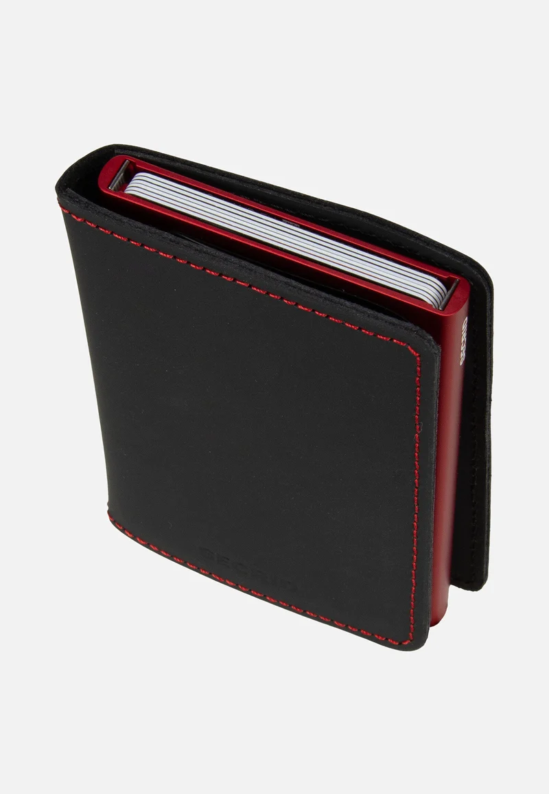 Slimwallet Matte Black & Red - Portemonnaie