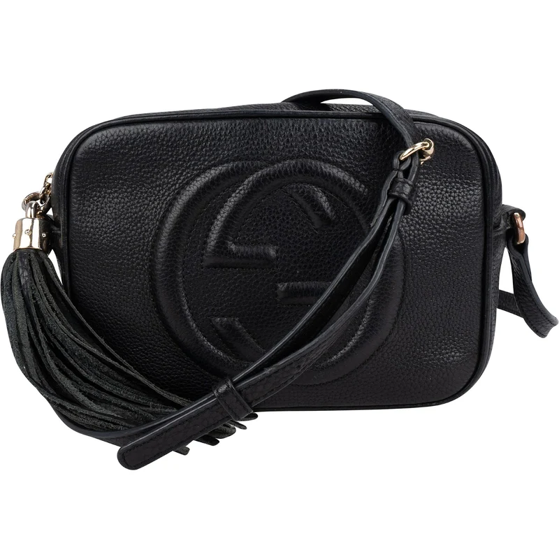 Gucci Leather GG Soho Crossbody Bag