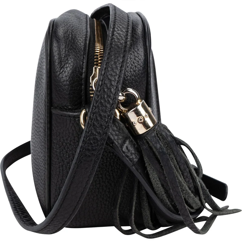 Gucci Leather GG Soho Crossbody Bag