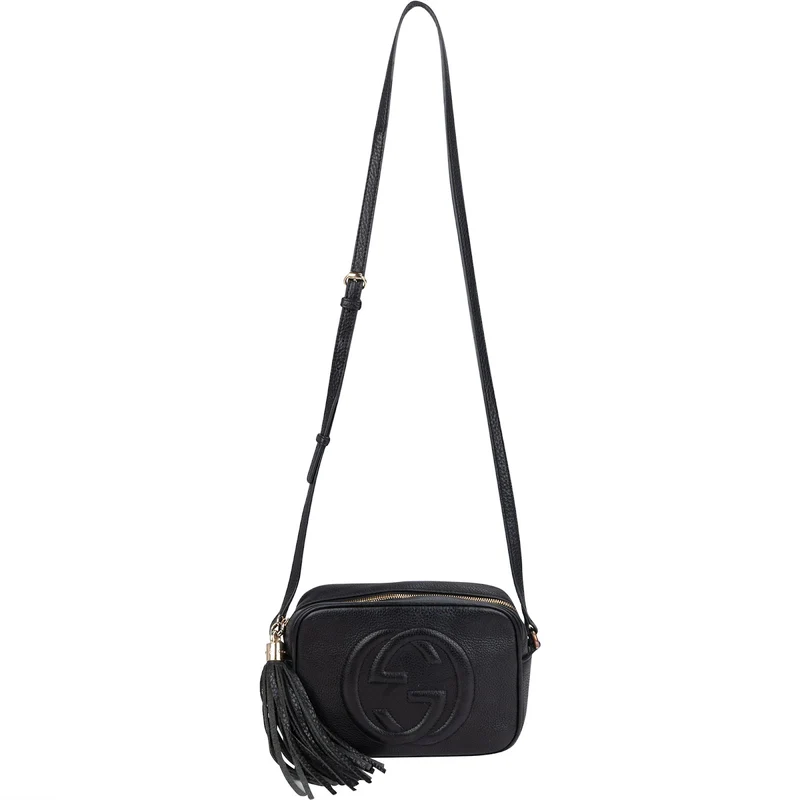 Gucci Leather GG Soho Crossbody Bag